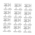 thumbnail image 3 of BESTYASH 100Pairs Buckle Snap Fasteners Kit For Protective Mask Diy Crafts Daily Use White POM Elastic Resin Round, 3 of 8