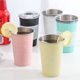 thumbnail image 4 of Xiao Hua Vaso de acero inoxidable de 500 ml, vaso de metal con aislamiento al vacío de doble capa, adecuado para barbacoa, hogar, oficina, fiesta, conducción y otras ocasiones, 1 pieza, negro, 4 of 5