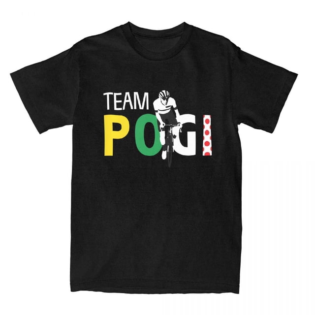 Camiseta de algodón del equipo Pogi Tadej Pogacar, camiseta novedosa para hombre, camiseta de manga corta del Tour de Francia de verano.