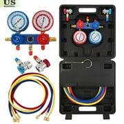 R134A HVAC A/C Refrigeration Kit AC Manifold Gauge Set Auto Service Kit