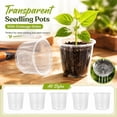 thumbnail image 5 of Plastic Nursery Pots with Drainage Holes for Seed Starting Plant Transplanting and Indoor Outdoor Gardening 4/5/6/7 Inch, 5 of 6