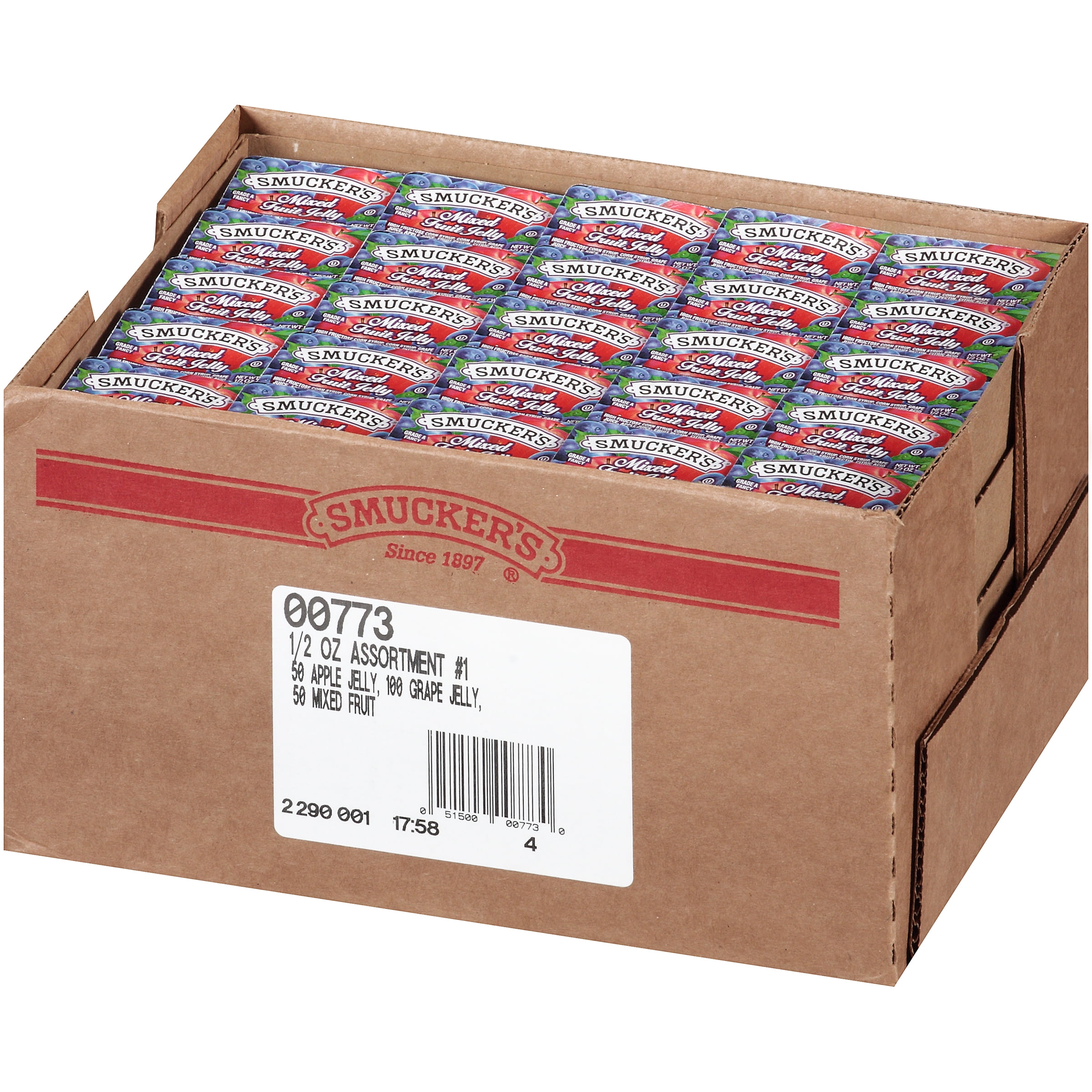 200 PACKS : SmuckersÃƒâ€šÃ‚Â® Jelly Jam Assortment