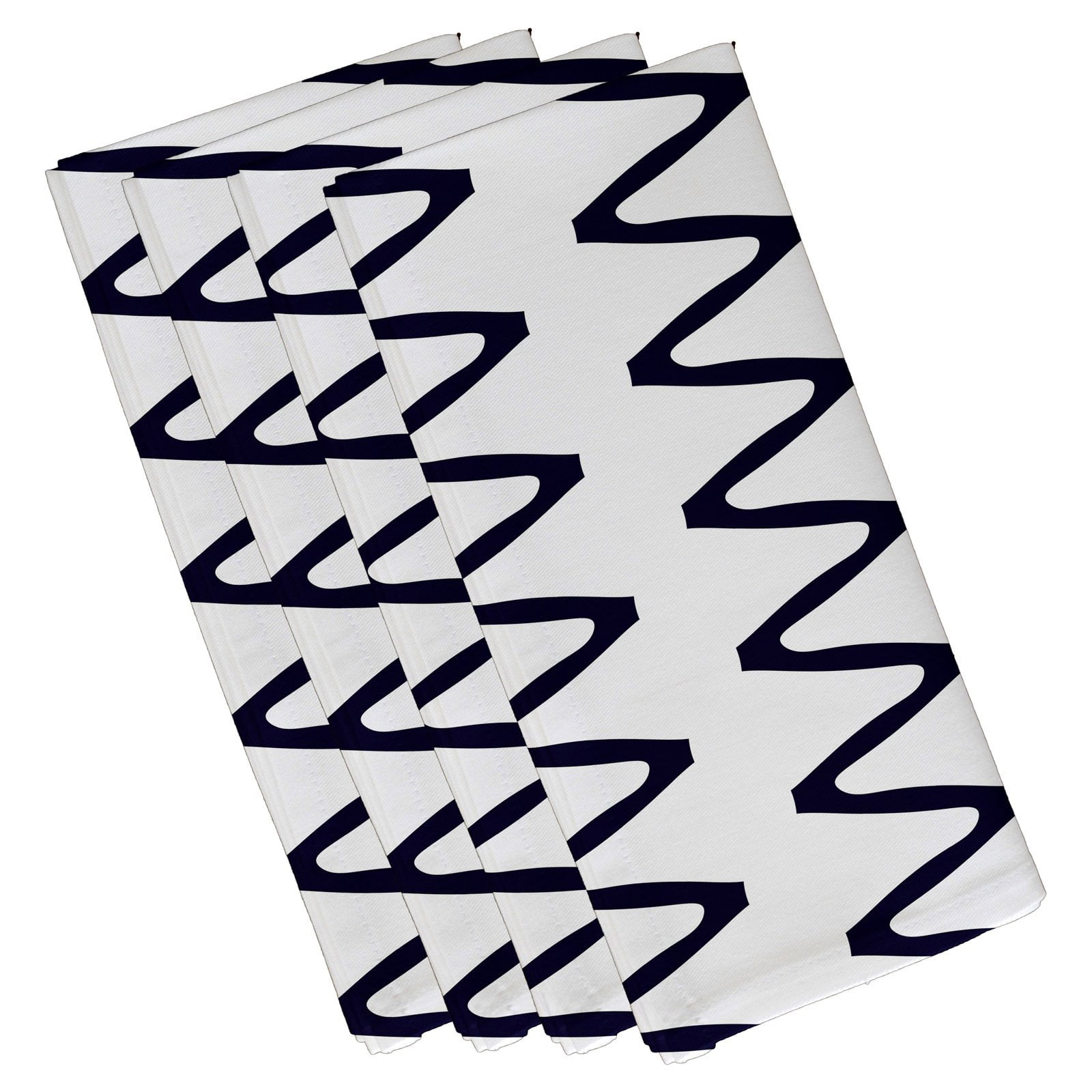 Simply Daisy 19" x 19" Zipped Geometric Print Napkin (Set of 4)