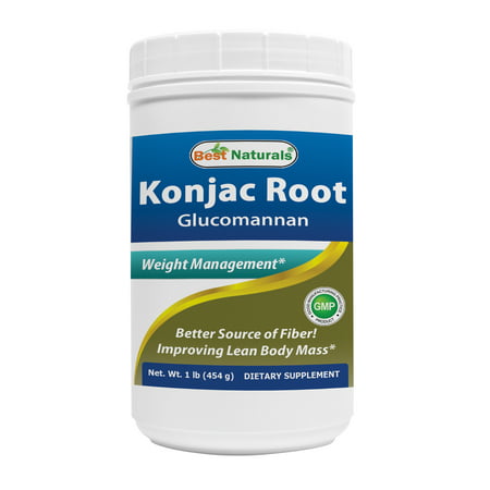 Best Naturals Konjac Glucomanan Root 1 lb (Best Appetite Suppressant Thermogenic)