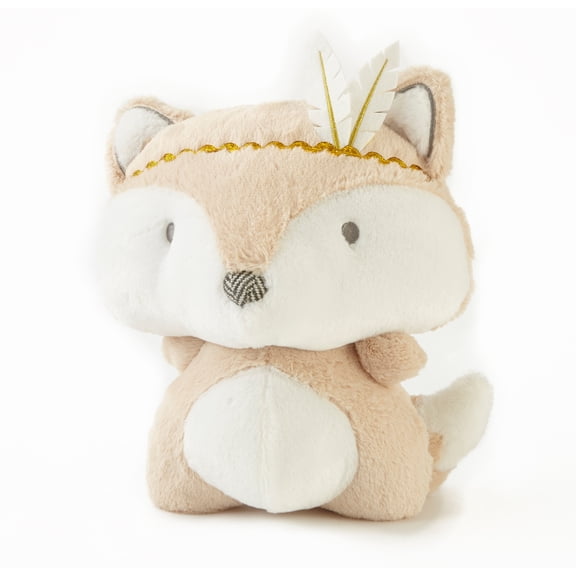 Levtex Baby - Little Feather Stuffed Toy - Plush Fox - Cream, Tan and Gold - Nursery Accessories