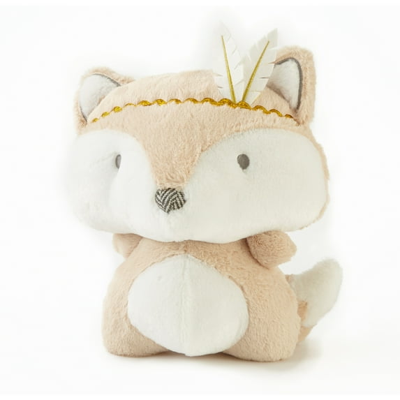 Levtex Baby - Little Feather Stuffed Toy - Plush Fox - Cream, Tan and Gold - Nursery Accessories