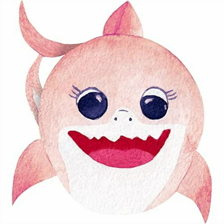 SP12475 Pink Baby Shark Painted Cartoon Cardboard Cutout Standee Standup