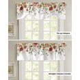thumbnail image 4 of Spring Flower Rose Kitchen Curtains Balcony Adjustable Roman Blinds Small Short Curtain for Living Room, 4 of 6