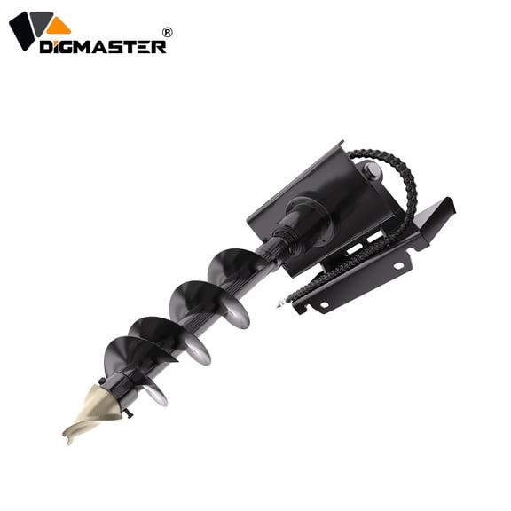 DigMaster Skid Steer Auger Drill Attachment – Compatible with Most Loaders 820mm Bore Diameter
