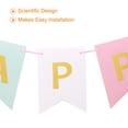 thumbnail image 4 of 6.7 x 4.7Inch Happy Birthday Banner for Party Decorations, Multi Color, 4 of 6