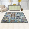 thumbnail image 2 of Dreamtimes Ethnic Graphic Patchwork Non-Slip Area Rug 36"x24", Abstract Pattern Floor Carpet Comfort Floor Mats Decor for Indoor Front Porch,Living Room, Bedroom,Kitchen, 2 of 7