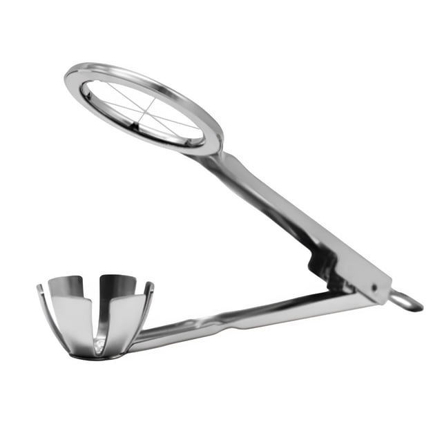 Harpily Hand Mixer Stainless Egg Slicer Wedger Cutter Divides Hard Boiled Eggs Into 6 Equal In One Action