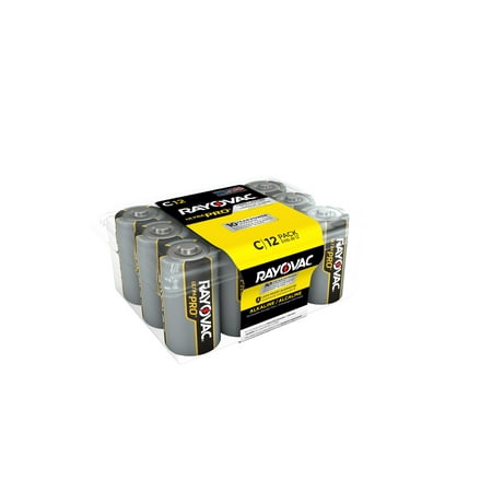 Rayovac UltraPro Alkaline, C Batteries, 12 Count