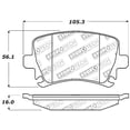 thumbnail image 5 of Stop Tech 30911080 2006-2010 Volkswagen GTI Brake Pad Set - Rear, 5 of 5