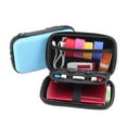 thumbnail image 1 of Organizador de accesorios electrónicos impermeable, bolsa de viaje portátil y de almacenamiento (azul), 1 of 5