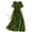 Green dresses for women, variant on Baikeli Popular Dresses for Women 2024 Women's Fashionable Loose Fitting Solid Round Neck Short Sleeved Dress Womans Summer Dresses