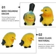 thumbnail image 6 of HEMOTON  4 Pcs Bird Ornament Garden Ornaments Outdoor Decorative Birds Figurine, 6 of 8