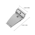 thumbnail image 2 of Stainless Steel Watch Clasp Butterfly Folding Clasp with Double Push Button, 2 of 5