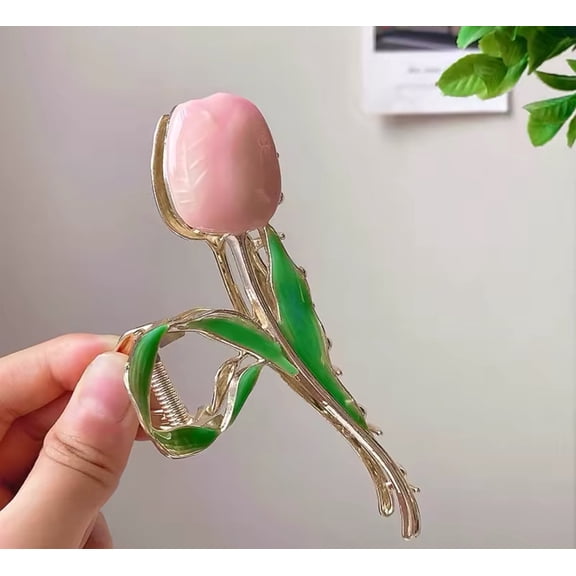 Tulip Hair Claw, Pink, 1 ct, Hair Clip For Women