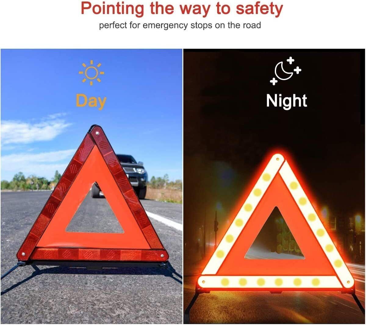 VTG PFW Warning Triangle Safety Road Hazard German Auto Warndreieck K13702