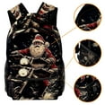 thumbnail image 3 of Lightweight Backpack Santa Claus Motorcycle School Bag Travel Laptop Daypack for Men Women Casual Rucksack, 3 of 6