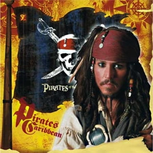 Pirates Of The Caribbean 'curse Of The Black Pearl' Small Napkins (16ct)