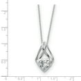 thumbnail image 2 of Sterling Silver Cubic Zirconia Necklace - 18 Inch, 2 of 2