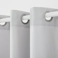 thumbnail image 3 of TOWN & COUNTRY BASICS Cabana Solid Heavyweight Indoor Outdoor Curtains, Light Filtering Opacity with Grommet Top, Water Repellent, 2-Pack Set, 54"x144", Cloud Grey, 3 of 10