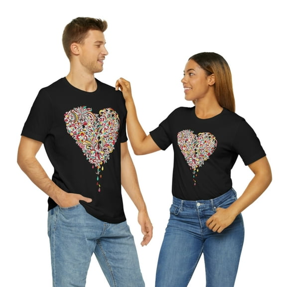 Urban Style Heart Nature Tears Comfy Soft Flexible T-shirt