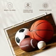 thumbnail image 6 of Elephant Stock Balls For Sports Wall Art - Horizontal Canvas Wall Art - Living Room Wall Decor - Sports Canvas - Brown And Orange Decor - 48" x 32", 6 of 8