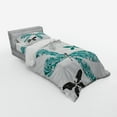 thumbnail image 3 of Ambesonne Dragonfly Bedding Set 4 Pcs, Ornate Damask, Queen, Teal Turquoise Black, 3 of 3