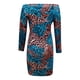 thumbnail image 5 of Vestido largo informal de manga larga con estampado estampado para mujer Fridja  NMB2947, 5 of 6
