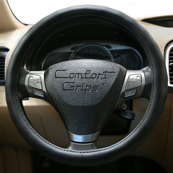 Comfort Grips Steering Wheel Cover - Racing Grip Large (15.5 - 16.4) Black