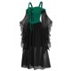 thumbnail image 5 of mfyjkho Vestidos de tallas grandes, Vestido gótico de Halloween para mujer, con tirantes, hombros descubiertos y encaje de malla y retazos Vestidos para invitadas de boda para mujer m, 5 of 7