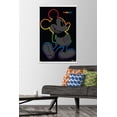 thumbnail image 2 of Disney Mickey Mouse - Rainbow Outline Wall Poster with Magnetic Frame, 22.375" x 34", 2 of 6