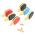 thumbnail image 2 of Shisuyan Dollhouse Table Tennis Bats Assorted Color 6 Sets 1.57X0.98X0.28in, 2 of 9