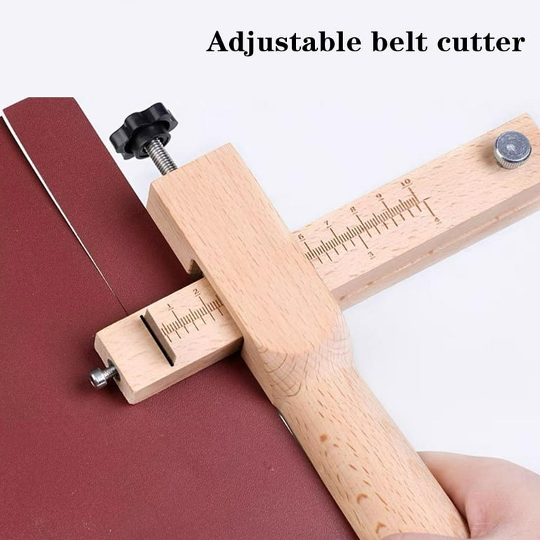 Adjustable Leather Strap Cutter with 5 Blades DIY Hand Leather