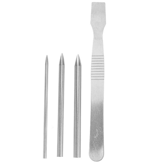 Shisuyan Knitting Needles Stainless Steel 4Pack 7.8X0.2X0.2In
