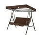 thumbnail image 3 of Wosthever Columpio para 3 personas, cubierta de asiento , dosel para sombra de sol, Patio, jardín al aire libre, hamaca para césped, accesorios Jardín y Patio Café, 3 of 6