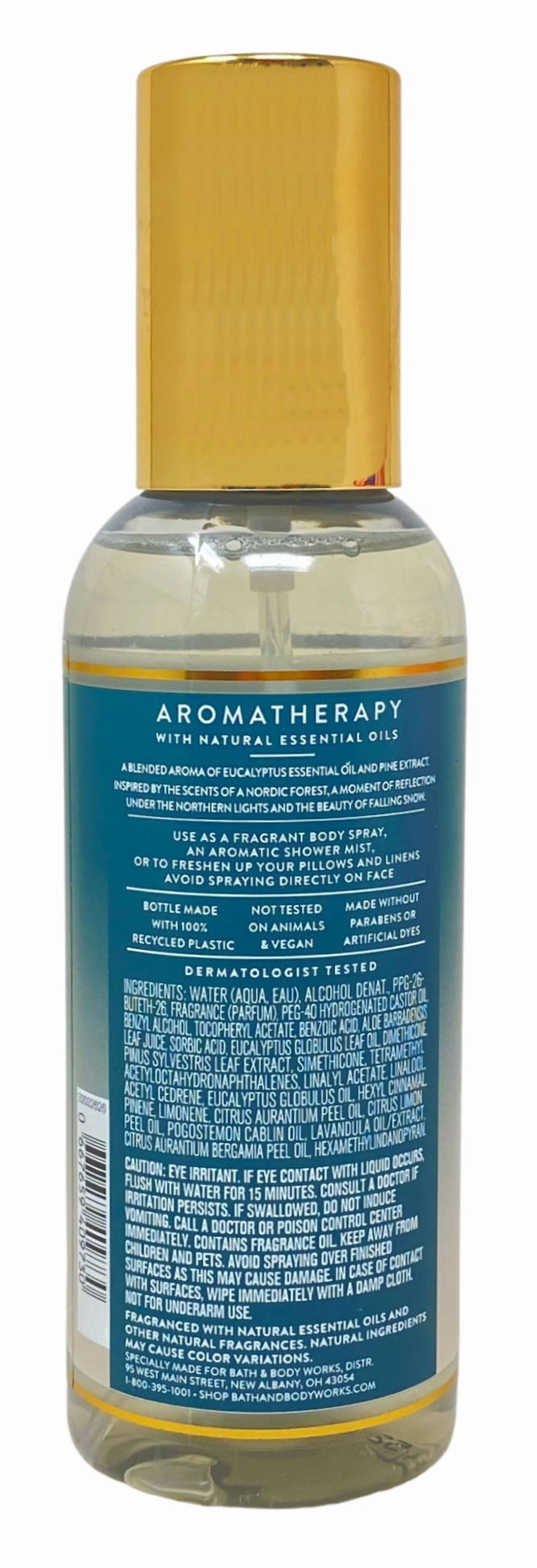 Bath & Body Works Aromatherapy Eucalyptus Pine Essential Oil Perfume Mist and Body Wash & Foam Bath with a Fresh Forest Bar Soap