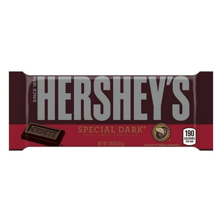 HERSHEY'S SPECIAL DARK Mildly Sweet Chocolate Bars, 1.45 oz, 36 Count