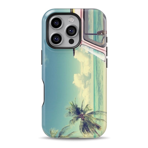 DesignSkinz Scratch-Resistant Hard Slim Case Compatible with iPhone 16 (Compatible with MagSafe) - Beach Trip