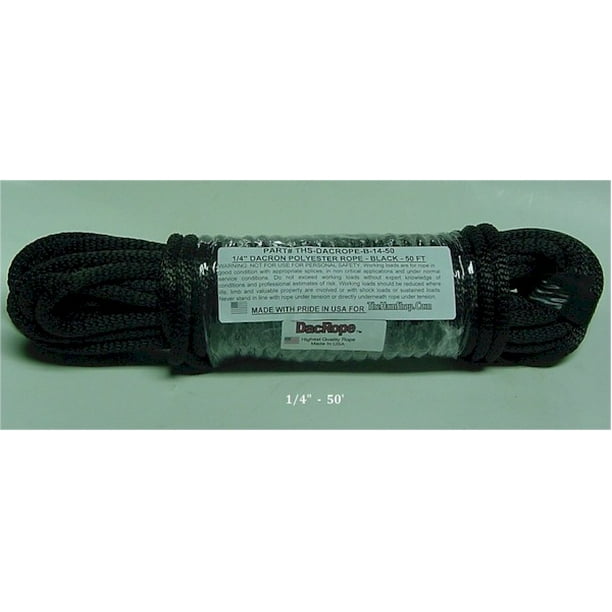 50' 1/4" Ham Radio Antenna Support Rope First Quality Polester Rope for, DIPOLE, Long Wire