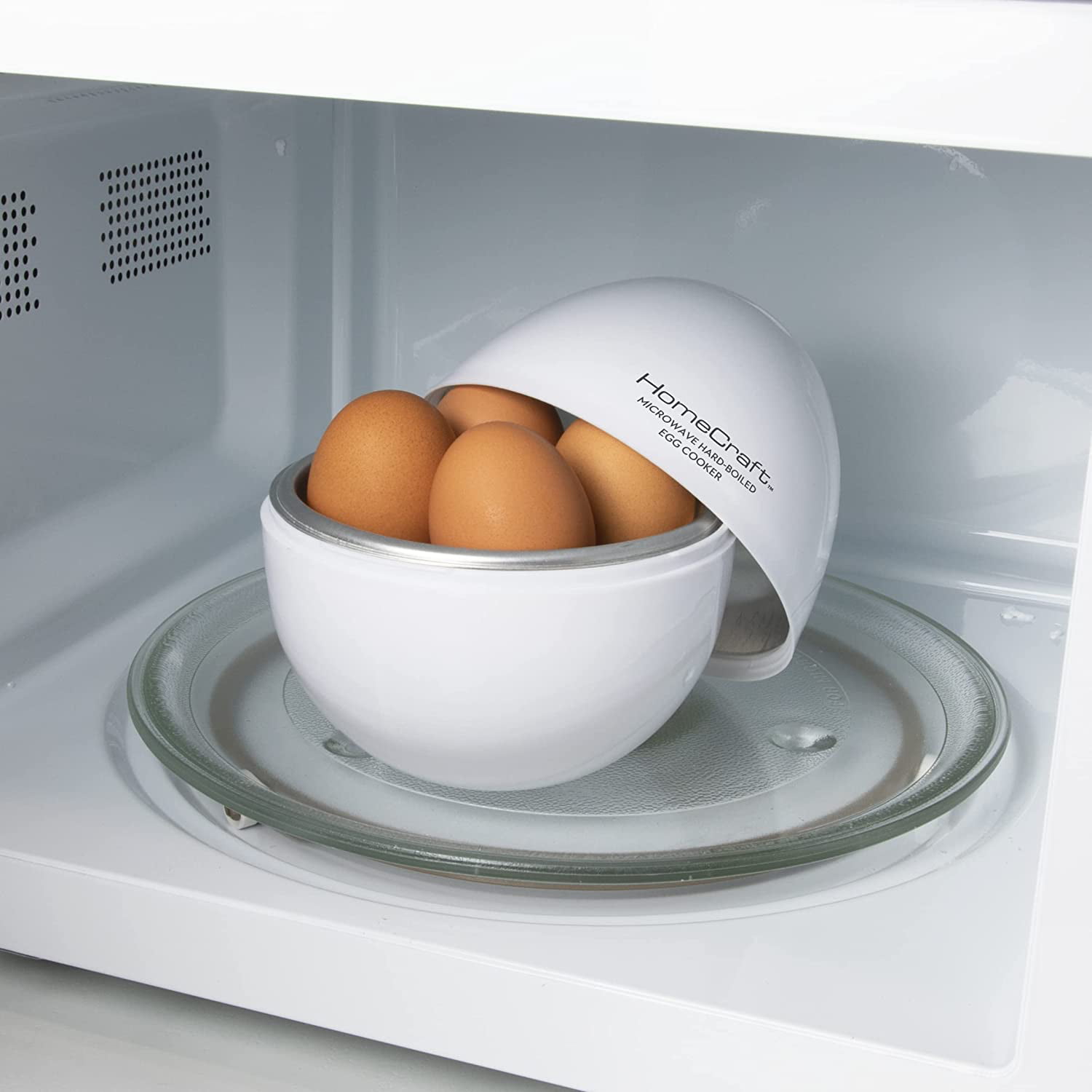 Homecraft Microwave Hard Boiled Egg Cooker, 4 Hard Boiled Eggs