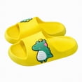 thumbnail image 5 of HCNTES Baby Boys Girls Soft Sole Slides Spring Summer Sandals Non-Slip Water Shoes for Toddler Children Beach Pool Shower Homewear(L01-Yellow,13), 5 of 5