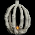 thumbnail image 4 of Northlight LED Lighted Skeleton Pumpkin Halloween Decoration - 6.25", 4 of 9