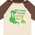 thumbnail image 4 of Inktastic My Grammy and Grandpa Love Me Grandson Dinosaur Boys Long Sleeve Baby Bodysuit, 4 of 5