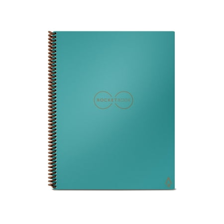 Rocketbook - Core Smart Reusable Notebook Lined 8.5" x 11" - Neptune Teal