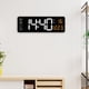 thumbnail image 5 of Reloj de pared digital, ajuste de brillo, función de conteo positivo USB, fecha y Naranja, 5 of 9