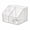 Clear, variant on Hyknon Clear Makeup Organizer, Dividers Cosmetic Storage Box with Weave Pattern, Toiletries Organizer with Compartments for Women, Cosmetic Display Case for Vanity Bathroom Countertop Dresser, Clear